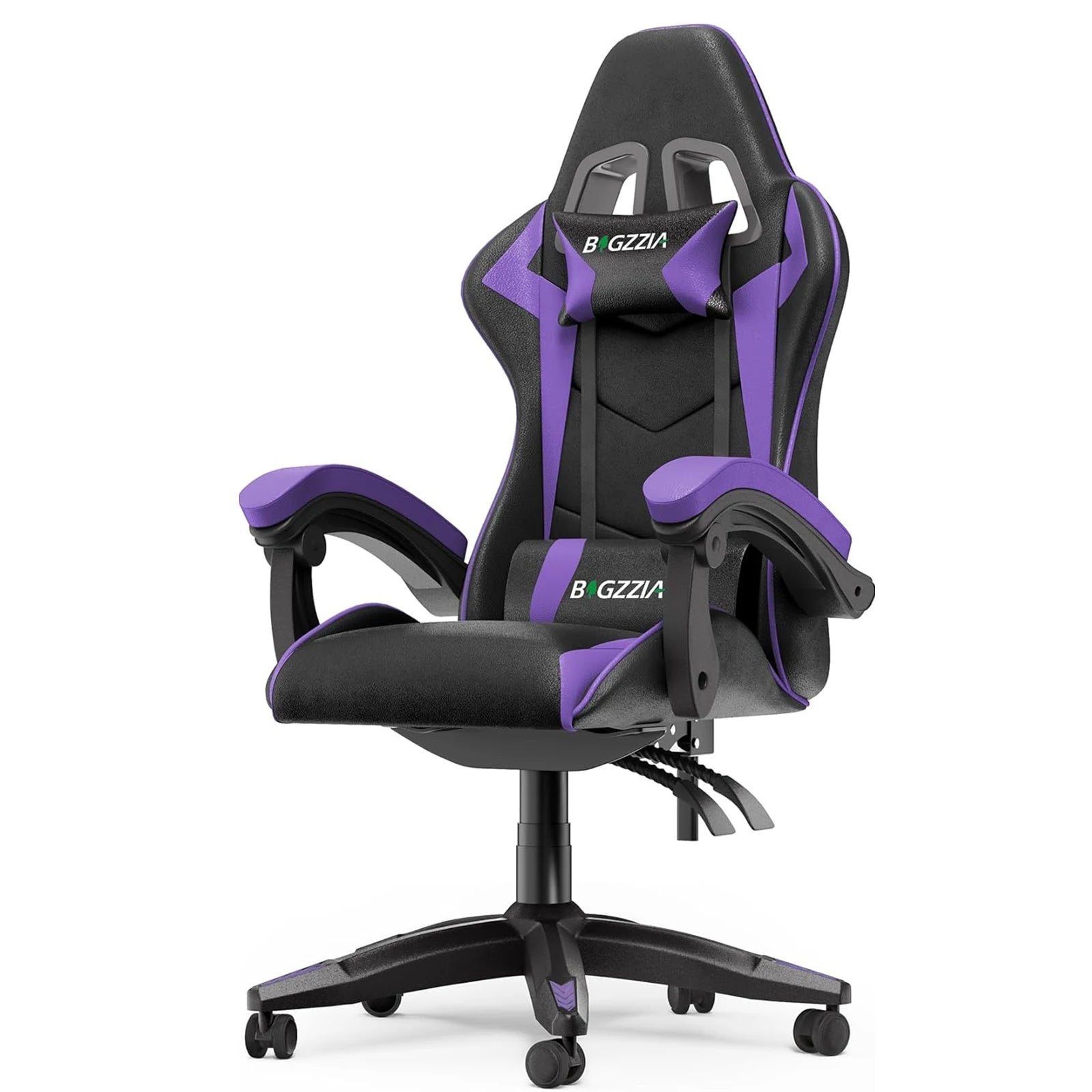 Gaming Chair Office Chair Ergonomic PU Leather Computer Desk Chair with Headrest and Lumbar Support Game Chairs Racing Chair - Ammpoure Wellbeing