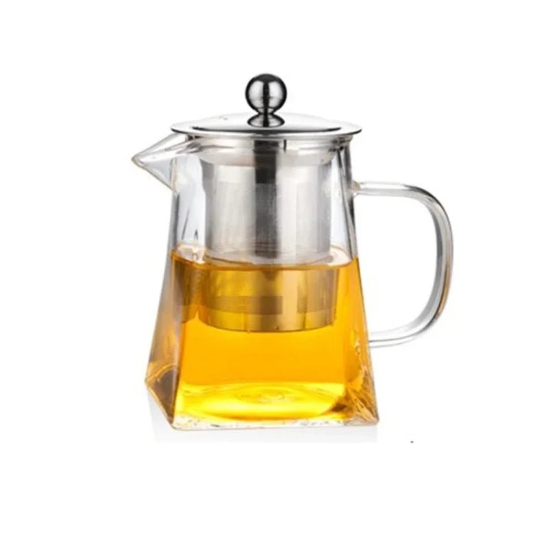 Glass Teapot with Infuser Tea Set Kettle Maker Infusers Jug Teaware Kitchen Dining Bar Home Tea Kit Glass Teapot Samovar - Ammpoure Wellbeing