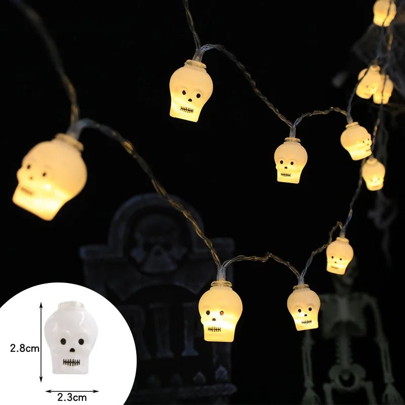 Halloween Decoration Led Light String Pumpkin Skull Head Eyeball Shaped Lamp String Trick Or Treat Lantern Horror Halloween Day - Ammpoure Wellbeing