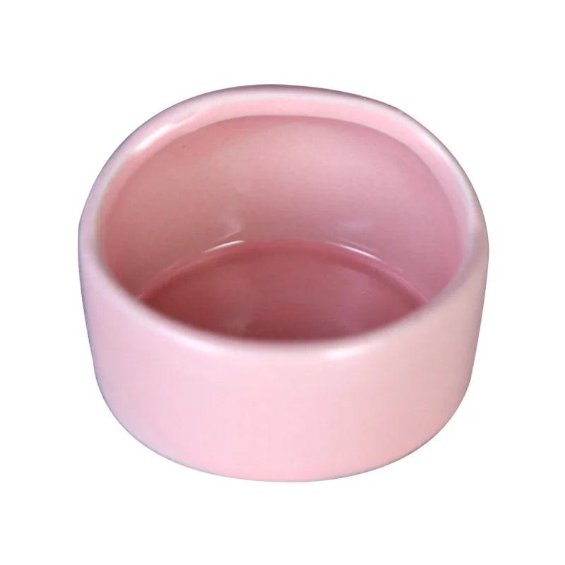 Hamster Bowl Food Dish Ceramic Small Animal Bowl Prevent Knocking Over For Food Splashing Gerbil Chinchilla Rat Ferret Hedgehog - Ammpoure Wellbeing