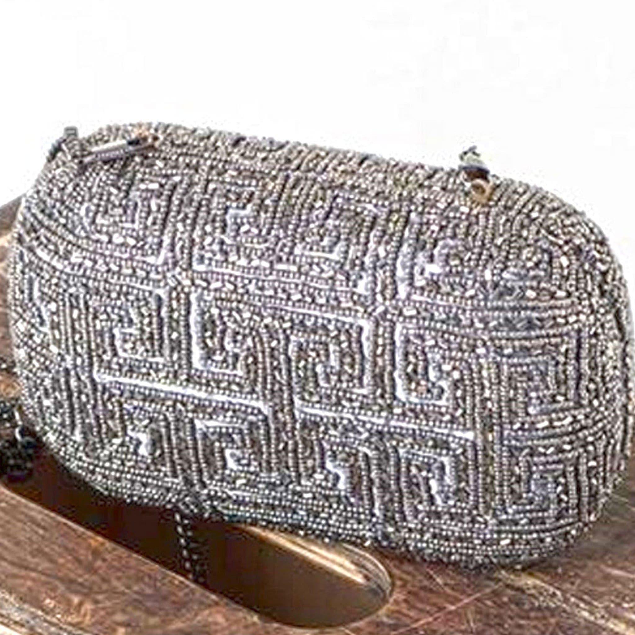 Hand beaded Evening Clutch Bag - Ammpoure Wellbeing