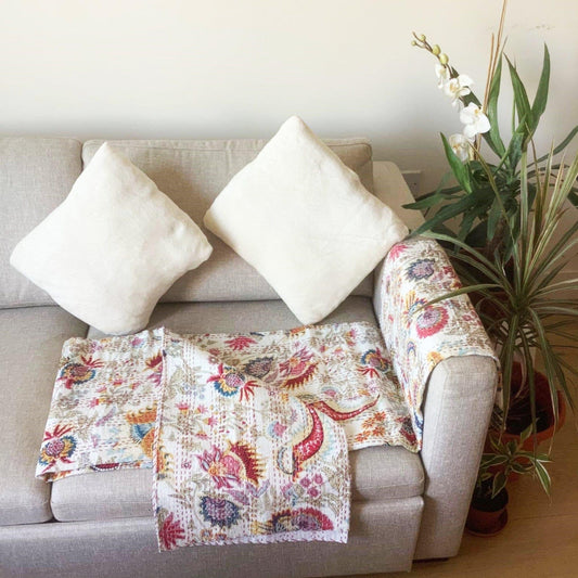 Hand Embroidered Kantha Quilt - Ammpoure Wellbeing