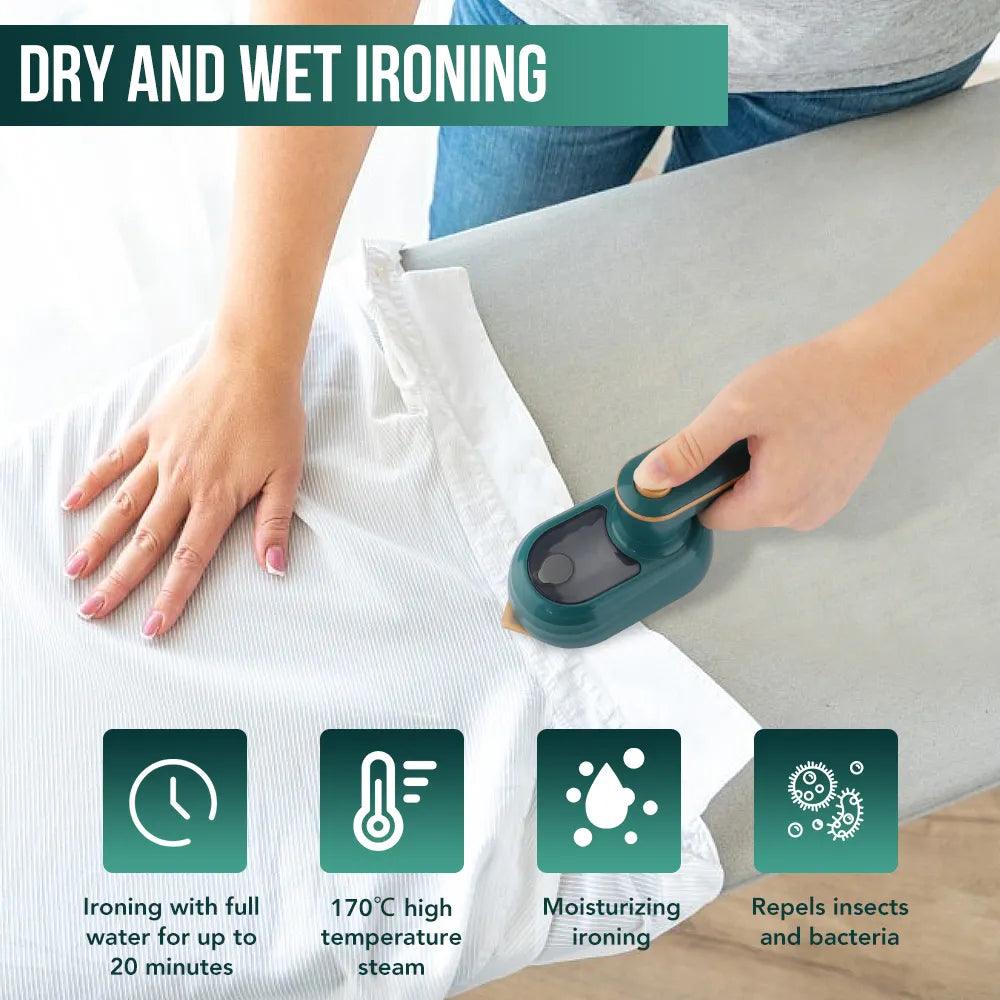 Handheld Portable Home Travelling For Clothes Ironing Wet Dry Ironing Machine Garment Steamer - Ammpoure Wellbeing