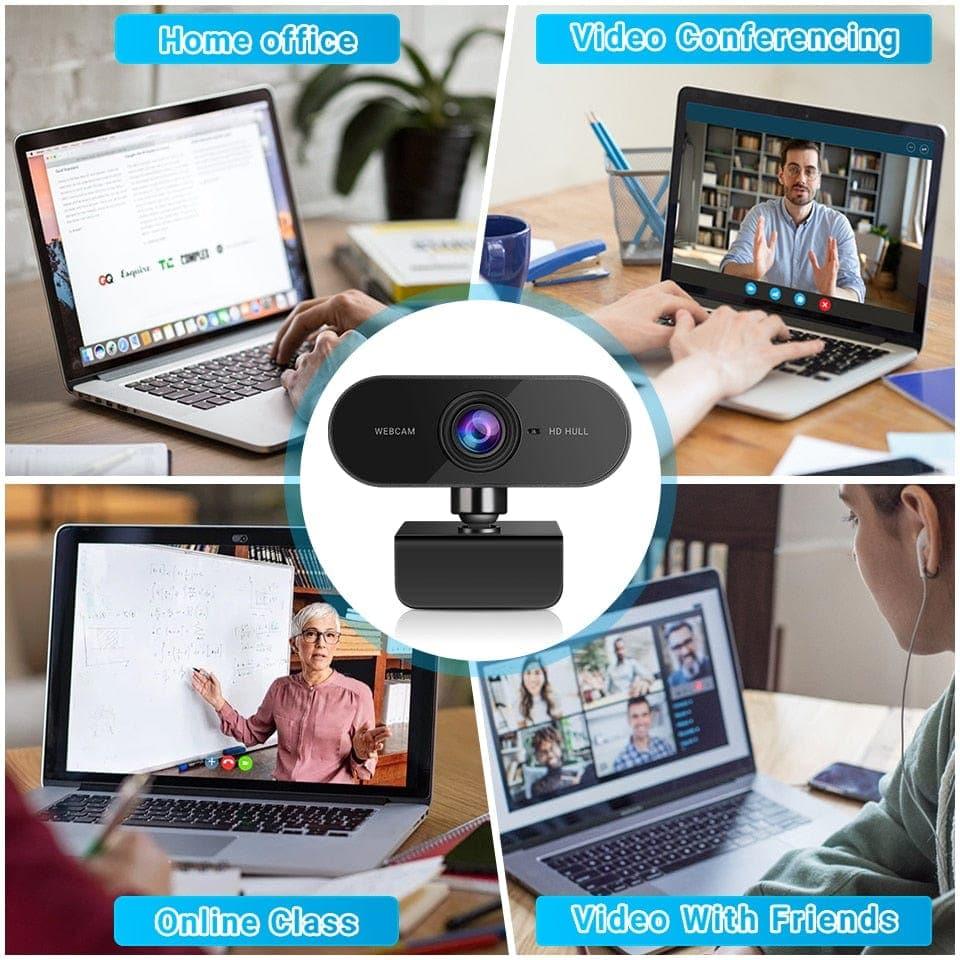 HD 1080P Cam Webcam Computer PC Web USB Camera With Microphone Rotate Camera For Video Calling Conference Work - Ammpoure Wellbeing