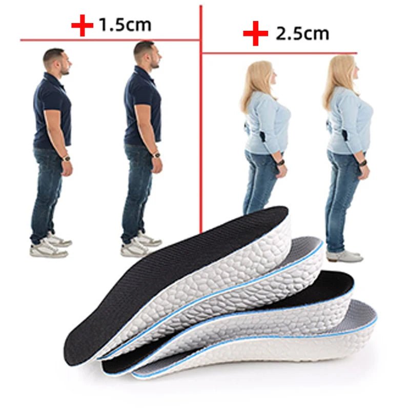 Height Increase Insoles Men Women Shoes Flat Feet Arch Support Orthopedic Insoles Sneakers Heel Lift Memory Foam Soft Shoe Pads - Ammpoure Wellbeing