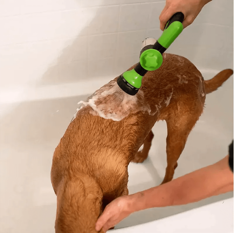 High - pressure Sprayer Nozzle Hose dog shower Gun 3 Mode Adjustable Pet Wash Cleaning bath Water Foam Soap Sprayer dog clean tool - Ammpoure Wellbeing