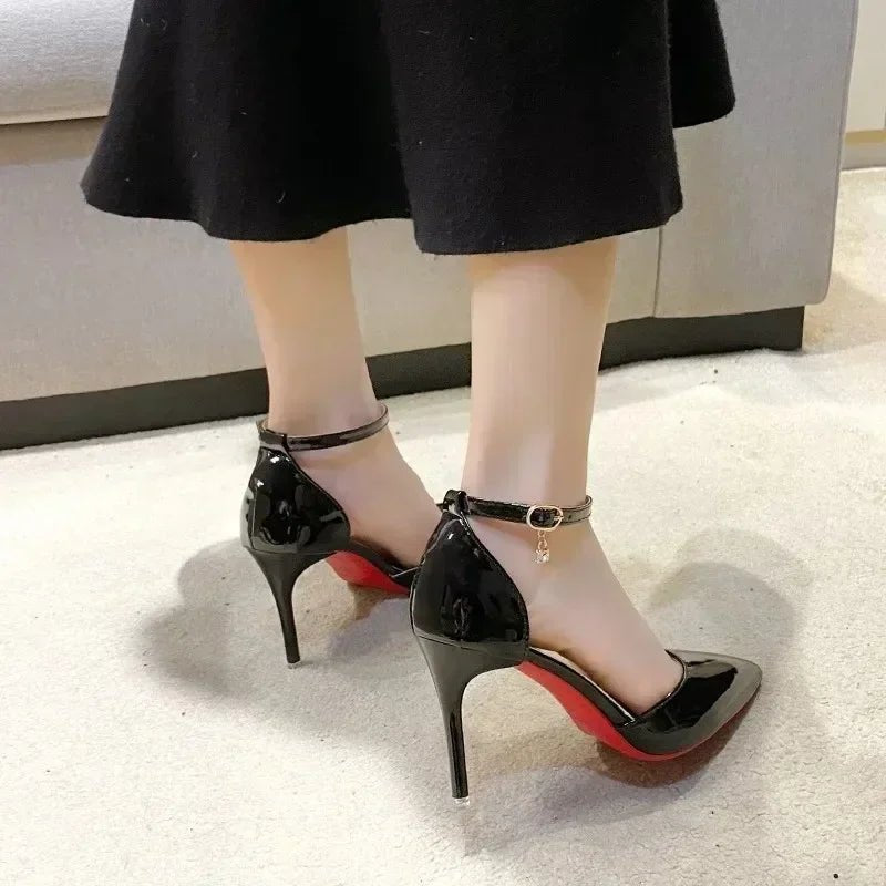 High Quality Nude Women's High Heels New Style Classic Buckle Women's High Heels Fashion Pointed Toe Elegant Formal Shoes - Ammpoure Wellbeing