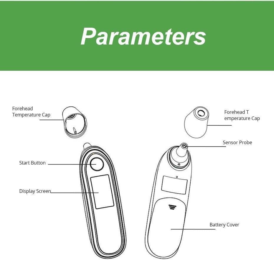 Infrared Fever Digital Thermometer - Baby, Adult - Ammpoure Wellbeing