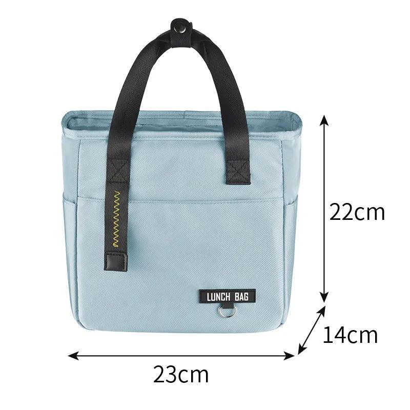 Insulated Bento Lunch Box Thermal Bag Large Capacity Food Zipper Storage Bags Container for Women Cooler Travel Picnic Handbags - Ammpoure Wellbeing