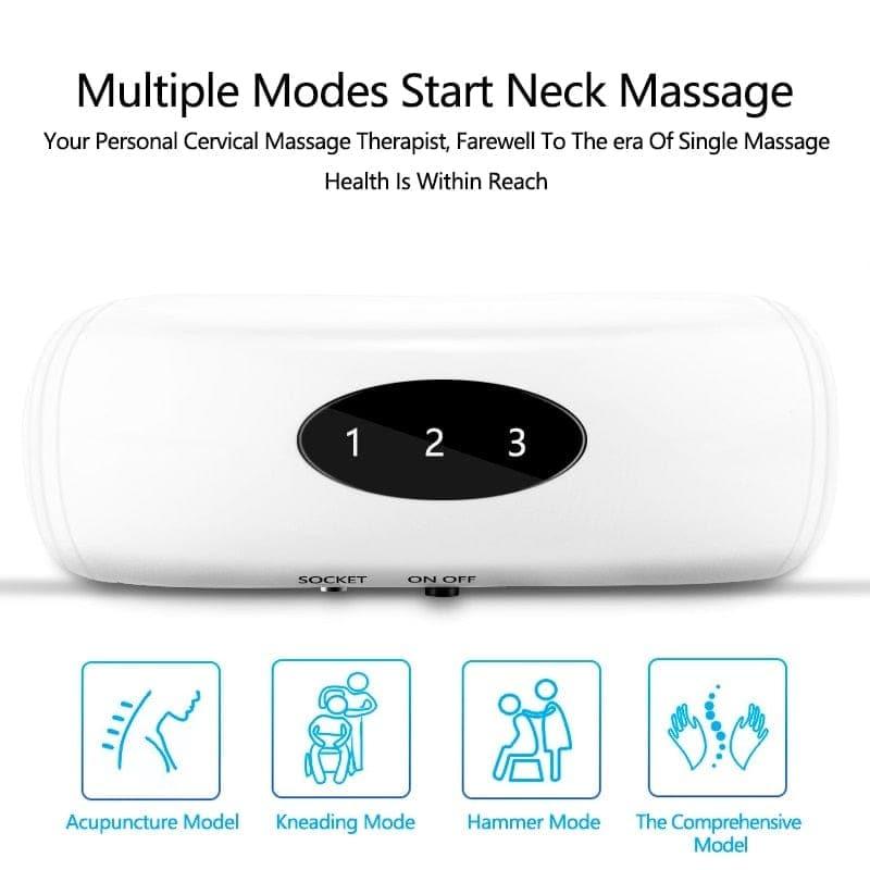 Intelligent Electric Neck Massager & Pulse Back 6 Modes Relaxation Machine - Ammpoure Wellbeing