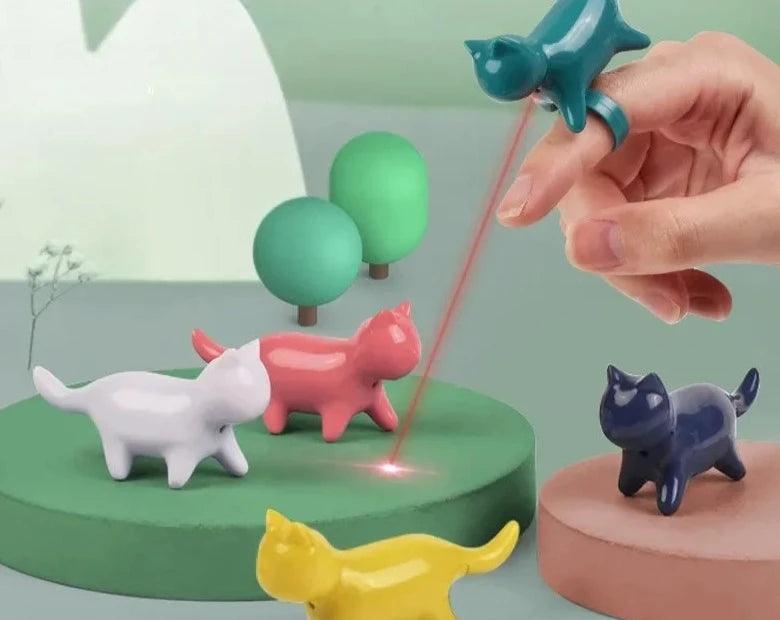 Interactive Laser Cat Teaser, Teasing Finger Lights Toy, Infrared Pet Toy, ABS Materials, Pet Supplies - Ammpoure Wellbeing