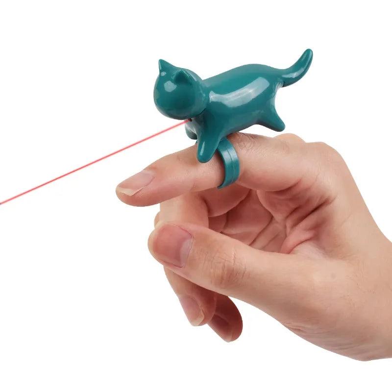 Interactive Laser Cat Teaser, Teasing Finger Lights Toy, Infrared Pet Toy, ABS Materials, Pet Supplies - Ammpoure Wellbeing