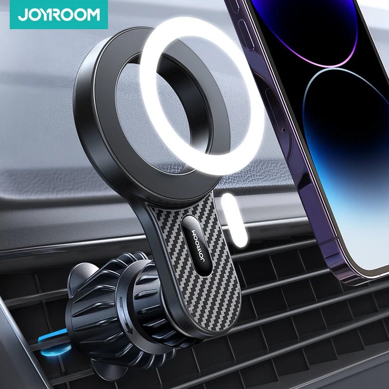 Joyroom Magnetic Car Phone Holder Universal Strong Car Air Vent Phone Mount Compatible with iPhone Samsung LG Google Pixel, etc - Ammpoure Wellbeing