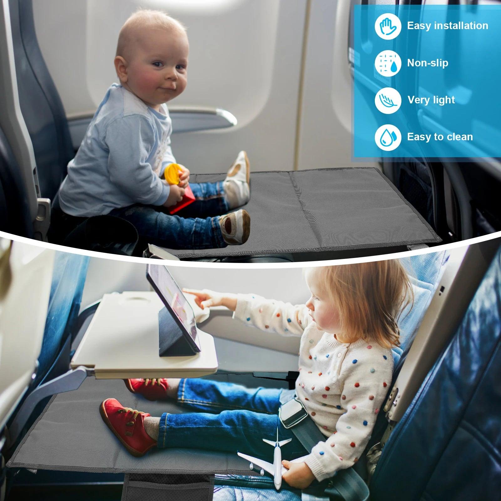 Kids Travel Airplane Bed Toddler Airplane Seat Extender Leg Rest Portable Foot Hammock Kids Bed Children Pedals Beds For Kids - Ammpoure Wellbeing