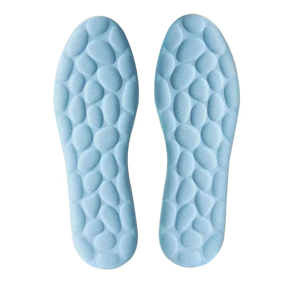 Latex Sport Insoles Soft High Elasticity Shoe Pads Breathable Deodorant Shock Absorption Cushion Arch Support Insole Men Women - Ammpoure Wellbeing