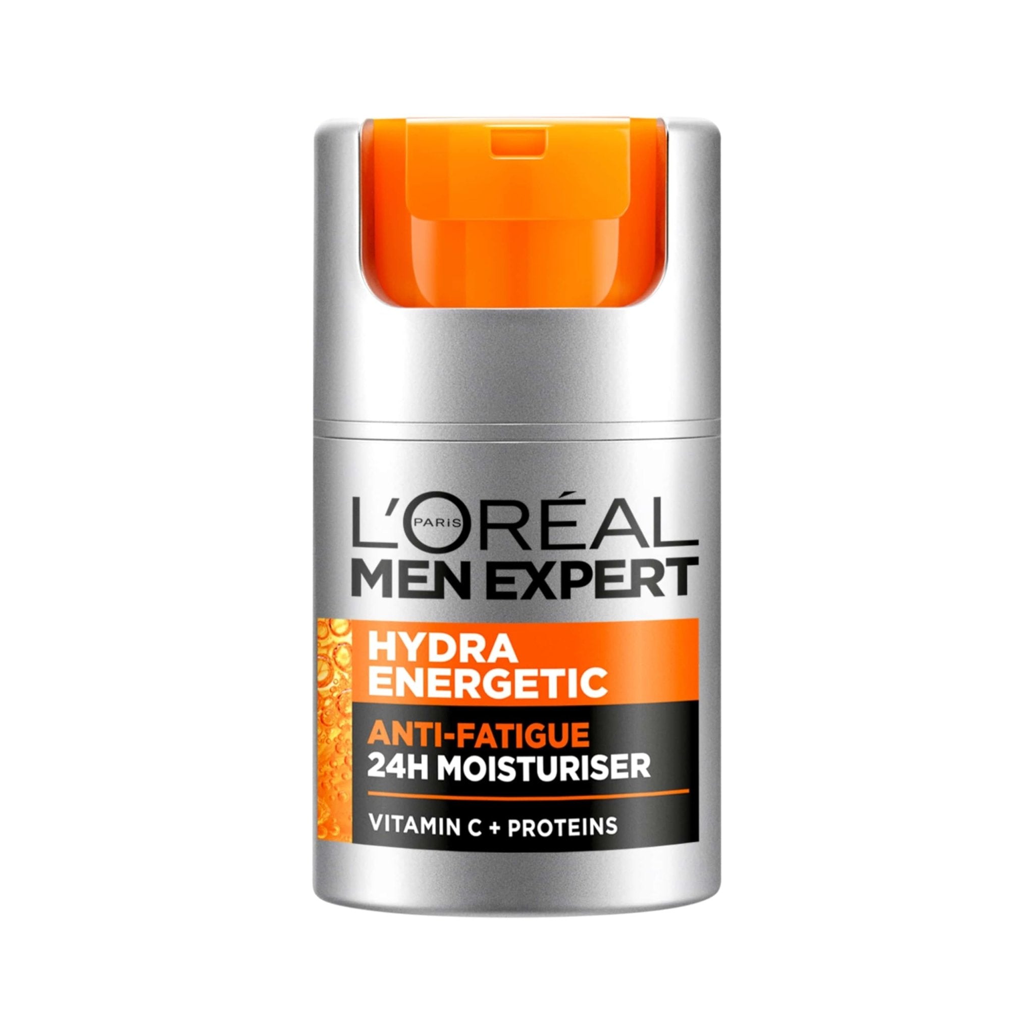 L'Oreal Men Expert Anti - Fatigue Moisturiser, Hydra Energetic Mens Daily Moisturiser With Vitamin C: For Tired Looking Skin, Hydrates And Fights Against 5 Visible Signs Of Fatigue [50ml] - Ammpoure Wellbeing
