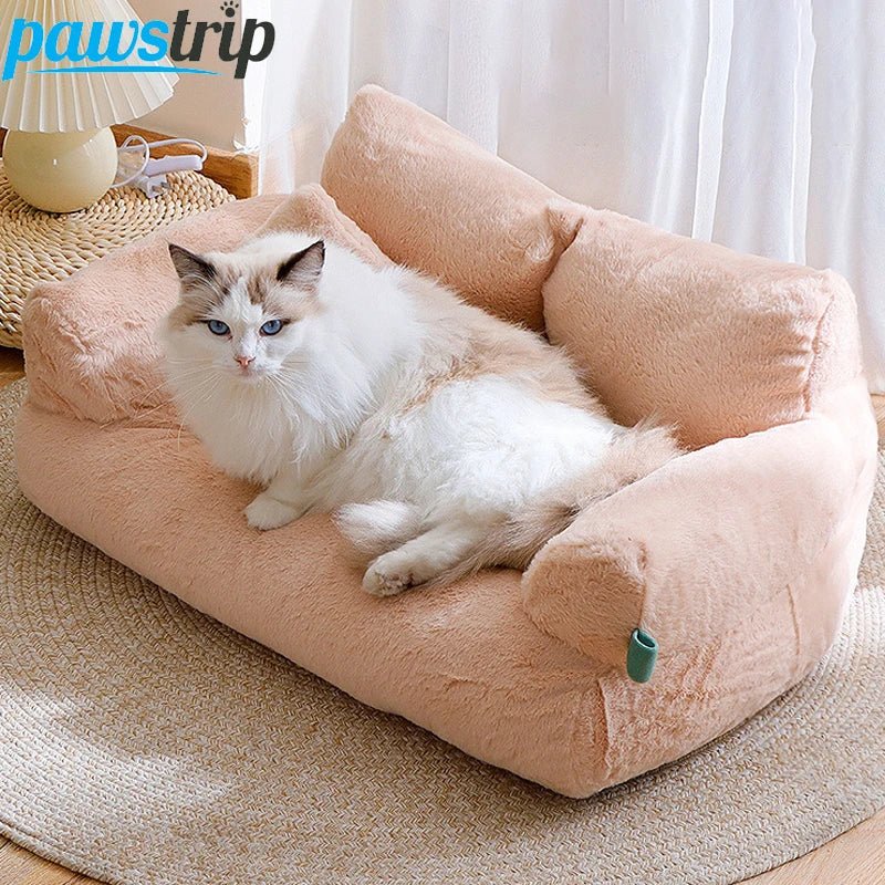 Luxury Cat Bed Sofa Winter Warm Cat Nest Pet Bed for Small Medium Dogs Cats Comfortable Plush Puppy Bed Pet Supplies - Ammpoure Wellbeing