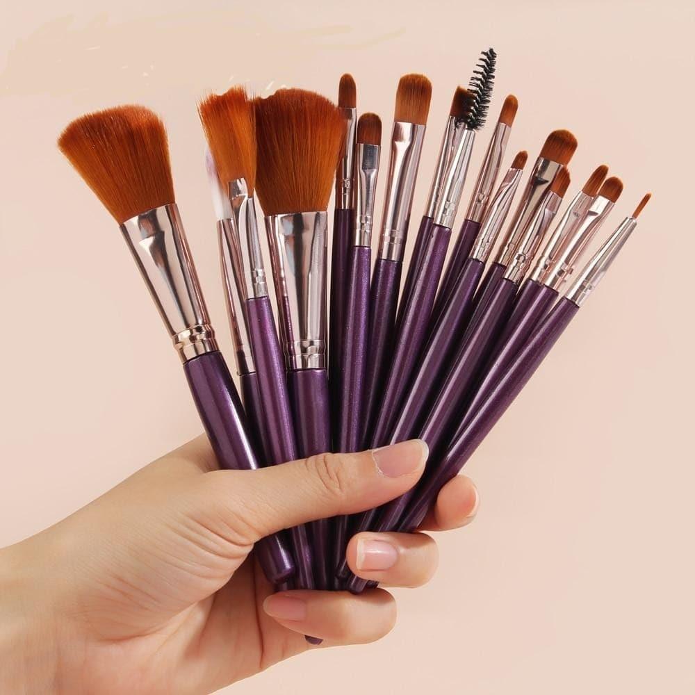 Makeup Brushes Tool Set 6/15/18/20Pcs - Ammpoure Wellbeing