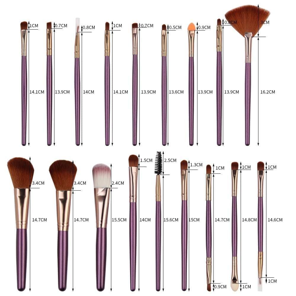 Makeup Brushes Tool Set 6/15/18/20Pcs - Ammpoure Wellbeing