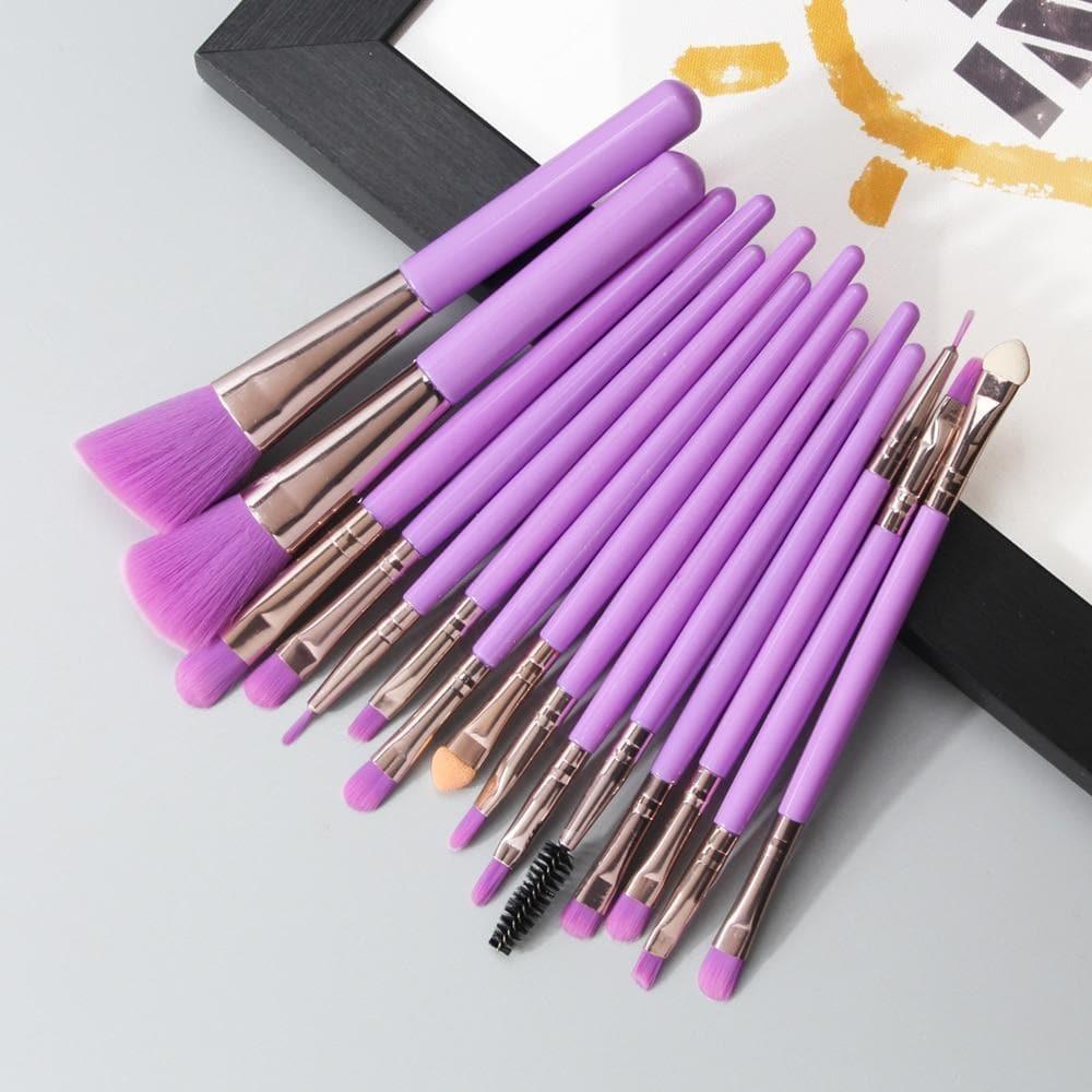 Makeup Brushes Tool Set 6/15/18/20Pcs - Ammpoure Wellbeing