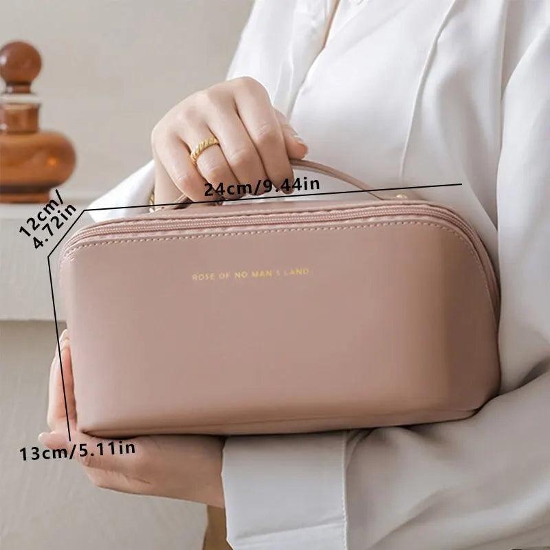 Makeup Organizer Female Toiletry Kit Bag Make Up Case Storage Pouch Luxury Lady Box, Cosmetic Bag, Organizer Bag For Travel Zipp - Ammpoure Wellbeing