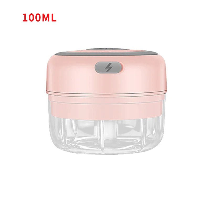 Meat Grinder Electric Garlic Crusher Food Chopper Mini Garlic Press Vegetable Chopper Masher Machine USB Kitchen Gadgets - Ammpoure Wellbeing