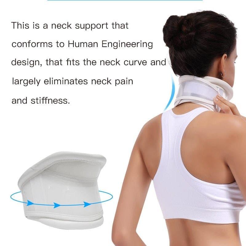 Medical Cervical Neck brace Collar with Chin Support for Stiff Relief Cervical Collar correct neck support pain Bone Care health - Ammpoure Wellbeing