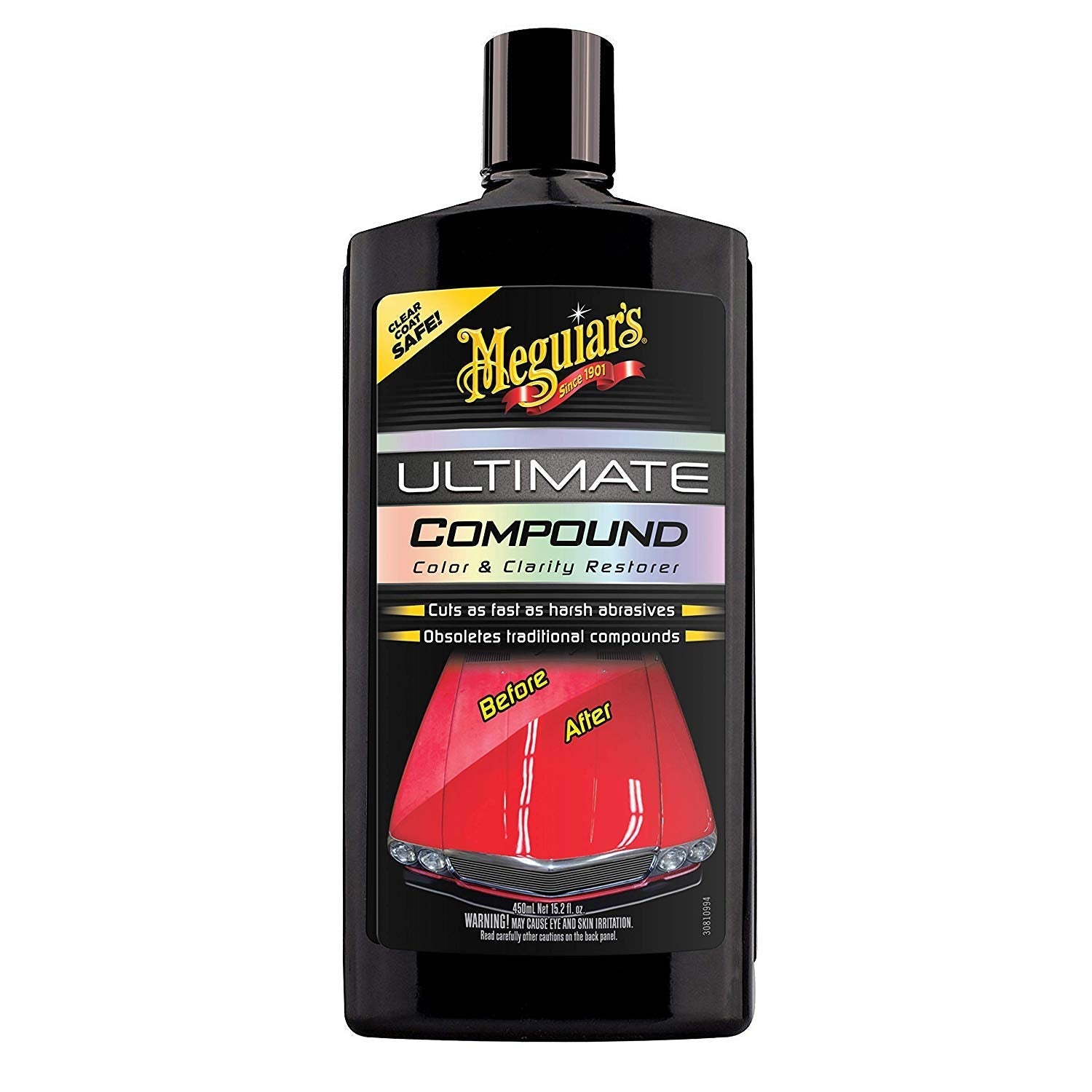 Meguiar's G17216EU Ultimate Compound Colour & Clarity Restorer 450ml for hand or machine polisher application - Ammpoure Wellbeing