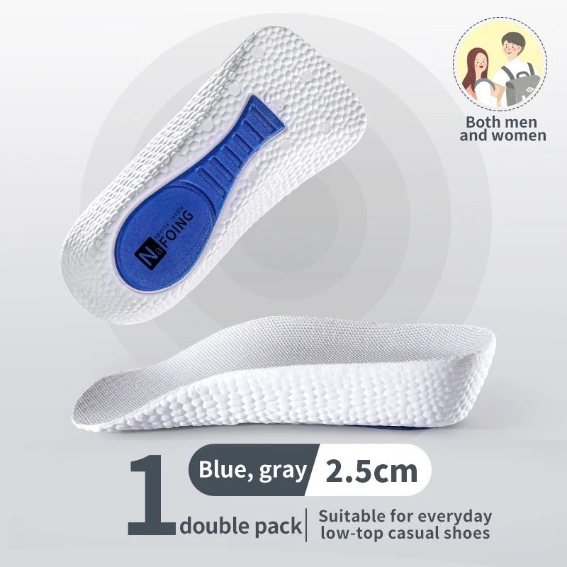 Memory Foam Height Increase Insoles for Men Women Shoes Flat Feet Arch Support Orthopedic Insoles Sneakers Heel Lift Shoe Pads - Ammpoure Wellbeing