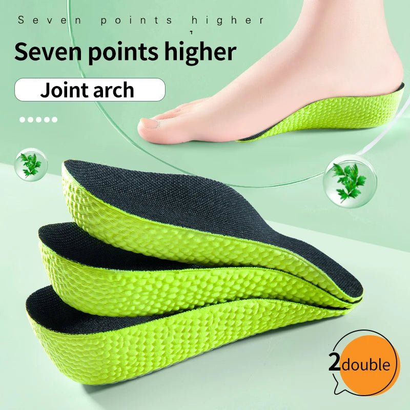 Memory Foam Height Increase Insoles for Men Women Shoes Flat Feet Arch Support Orthopedic Insoles Sneakers Heel Lift Shoe Pads - Ammpoure Wellbeing