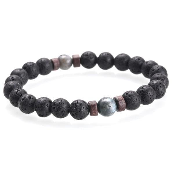 Men Bracelet Natural Moonstone Bead Tibetan Buddha Bracelet - Ammpoure Wellbeing