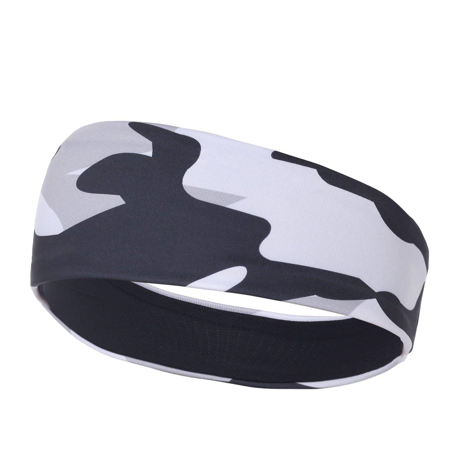 Men sweatband sports Headband Stretch Elastic Women Yoga Running hair band for men Outdoor Sport Headwrap Fitness Sports safety - Ammpoure Wellbeing