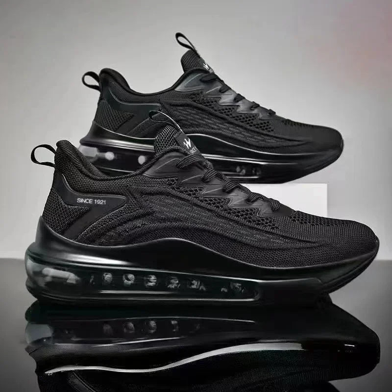 Men's Running Shoes Air Cushion Men's Spring and Autumn New Trendy Breathable Soft Bottom Men's Casual Sneaker - Ammpoure Wellbeing