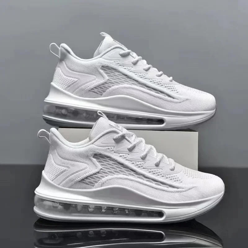 Men's Running Shoes Air Cushion Men's Spring and Autumn New Trendy Breathable Soft Bottom Men's Casual Sneaker - Ammpoure Wellbeing