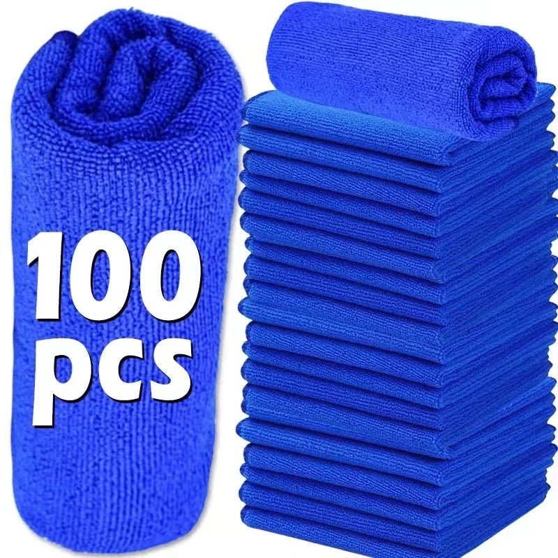 Microfiber Cleaning Cloths Lint Free Microfiber Cleaning Towel Cloths Reusable Cleaning Towels w/ Super Absorbent for Car Window - Ammpoure Wellbeing