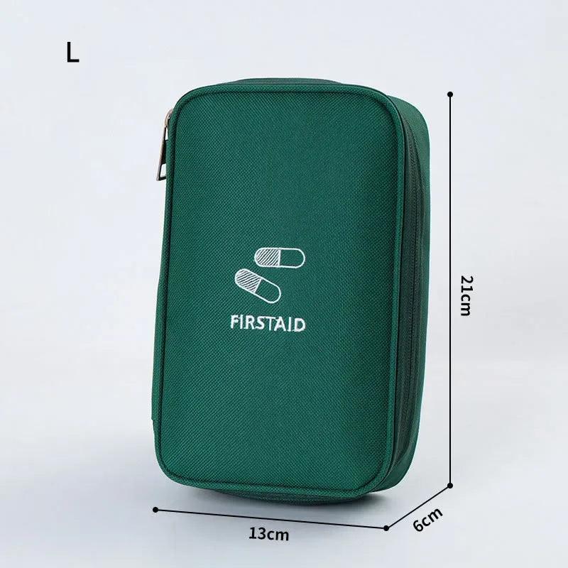 Mini Home Medical Storage Bag Portable Travel Emergency First Aid Kit Medicine Pack Outdoor Camping Travel Sorting Survival Sack - Ammpoure Wellbeing