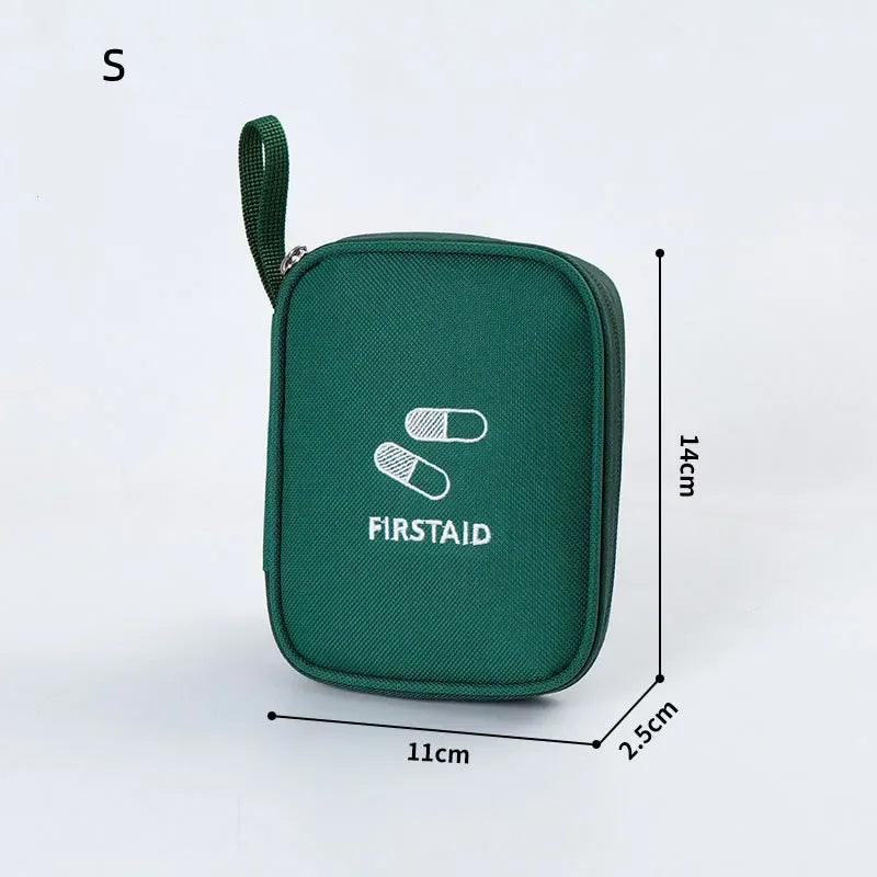 Mini Home Medical Storage Bag Portable Travel Emergency First Aid Kit Medicine Pack Outdoor Camping Travel Sorting Survival Sack - Ammpoure Wellbeing