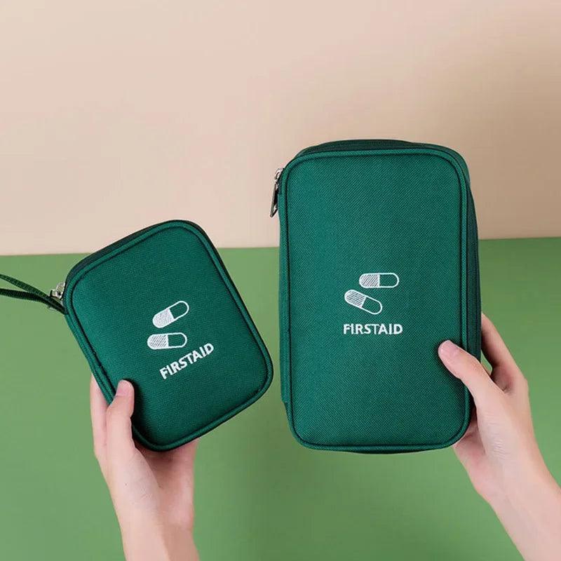 Mini Home Medical Storage Bag Portable Travel Emergency First Aid Kit Medicine Pack Outdoor Camping Travel Sorting Survival Sack - Ammpoure Wellbeing