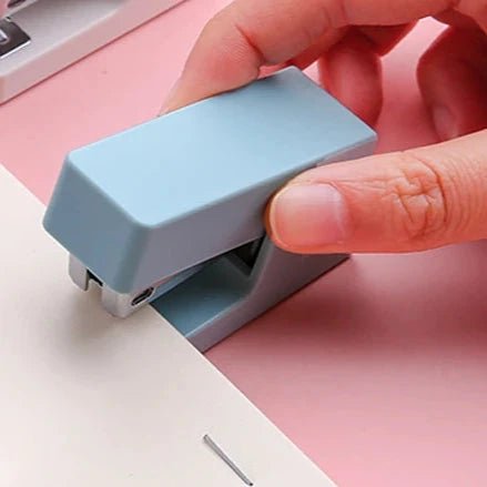 Mini Stapler Set Portable Color Paper Binding Machine Use 24/6 26/6 Staples Fashion Stationery Office Supplies - Ammpoure Wellbeing