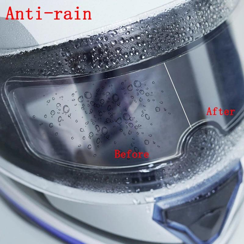 Motorcycle Helmet Clear Anti - Fog Rainproof Film Helmet Lens Durable Nano Coating Sticker Moto Safety Driving Helmet Accessories - Ammpoure Wellbeing