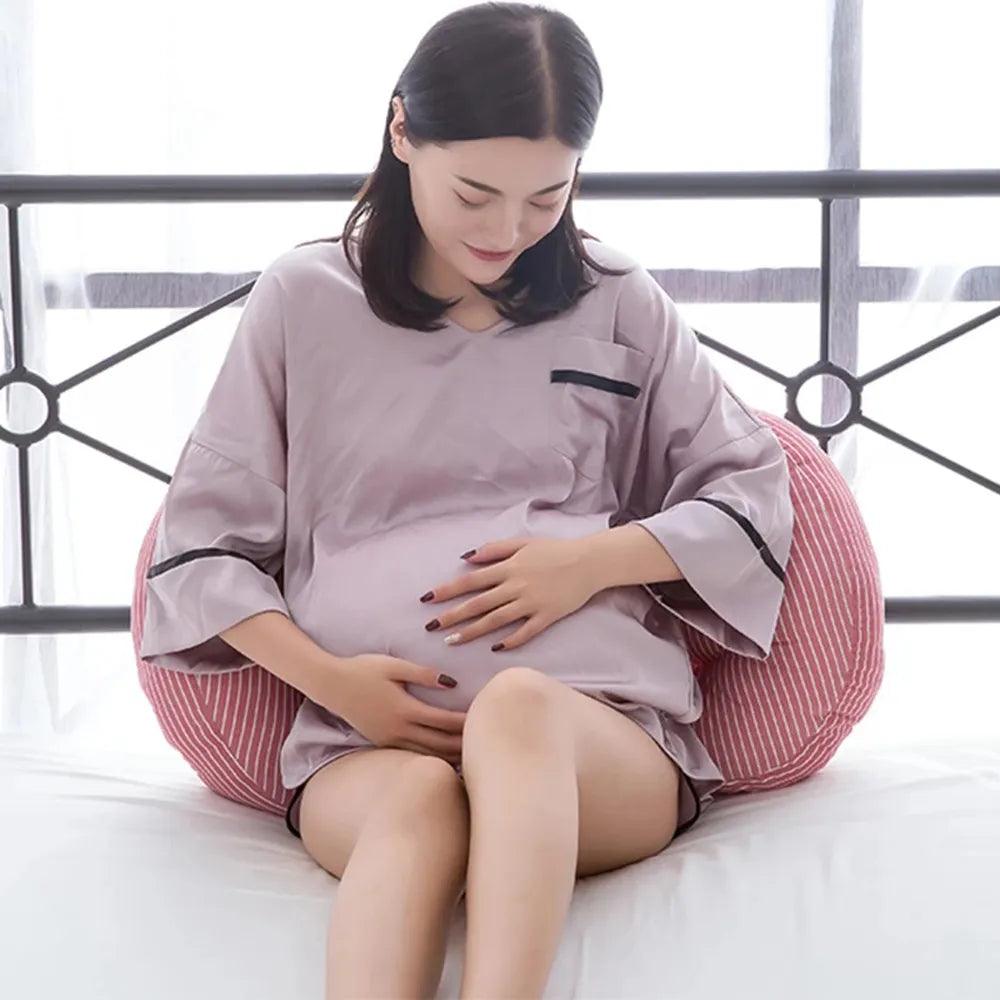 Multi - function U Shape Pregnant Women Sleeping Support Pillow Bamboo Fiber Cotton Side Sleepers Pregnancy Body Pillows For Mater - Ammpoure Wellbeing