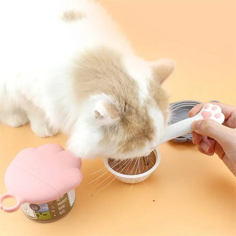 Multifunction Pet Canned Spoon Jar Opener Puppy Feeding Mixing Wet Dry Scoop Cat Dog Accessories Feeder Shovel Pets Tableware - Ammpoure Wellbeing