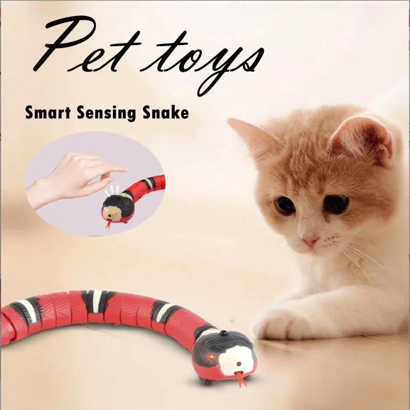 Multiple Color Smart Sensing Snake Interactive Cat Toys Automatic Cats Toys USB Charging Accessories Kitten Toy For Pet Dogs Toy - Ammpoure Wellbeing