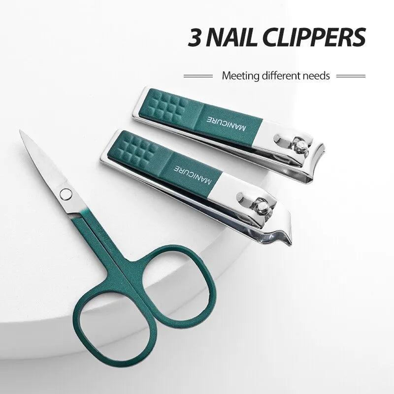 Nail Scissors Set Household High End Mens And Womens Special Nail Clippers Manicure Beauty Tools 6 Piece Portable Household - Ammpoure Wellbeing