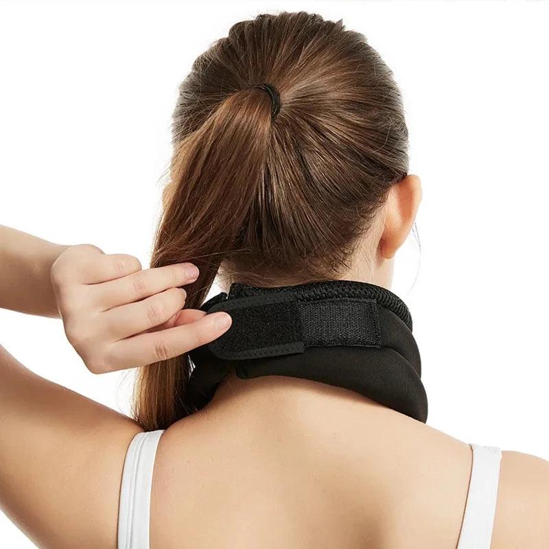 Neck Support Cervical Brace Adjustable Cervical Collar Soft Durable Foam for Relieve Cervical Pain Airplane Travel Nap Health - Ammpoure Wellbeing