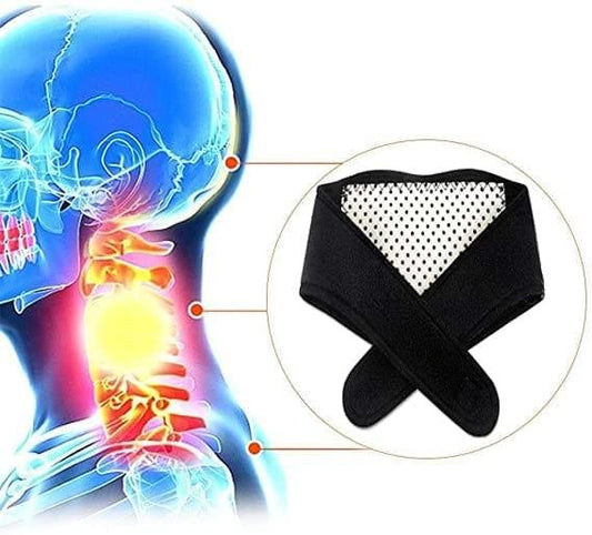 Neck Support Massager 1Pc Tourmaline Self - heating Neck Belt - Ammpoure Wellbeing