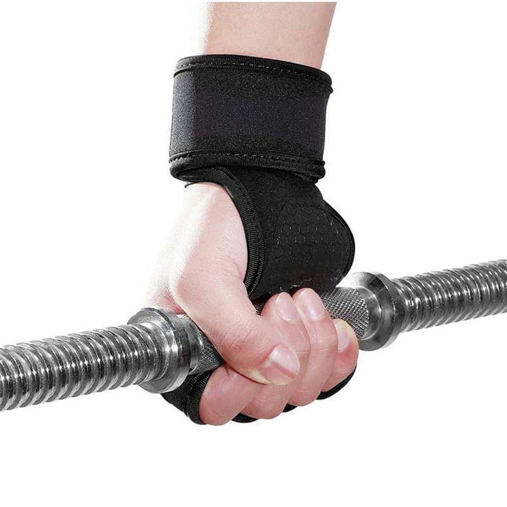 New 1 Pair Weight Lifting Training Gloves Women Men Fitness Sports Body Building Gymnastics Grips Gym Hand Palm Protector Gloves - Ammpoure Wellbeing