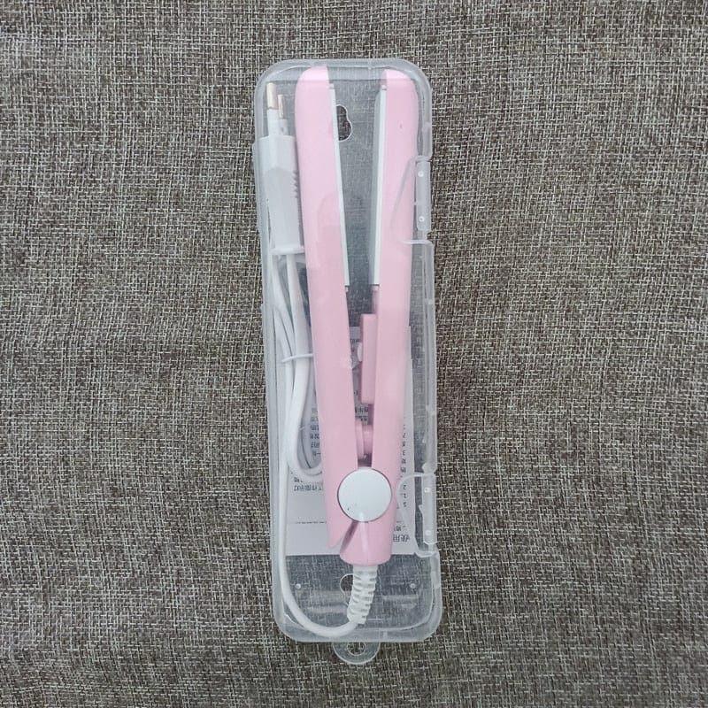 New Curling Iron Mini Hair Straightener Iron Ceramic Straightening Styling Tools Hair Curler Flat Iron Beard Straightener - Ammpoure Wellbeing