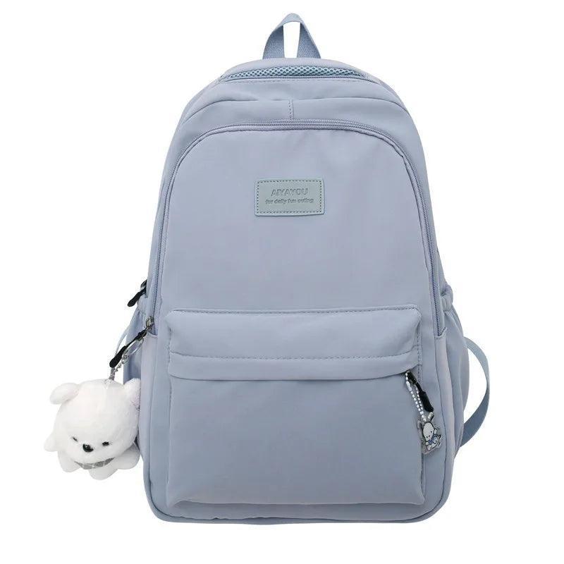 New Female Fashion Lady High Capacity Waterproof College Backpack Trendy Women Laptop School Bags Cute Girl Travel Book Bag Cool - Ammpoure Wellbeing