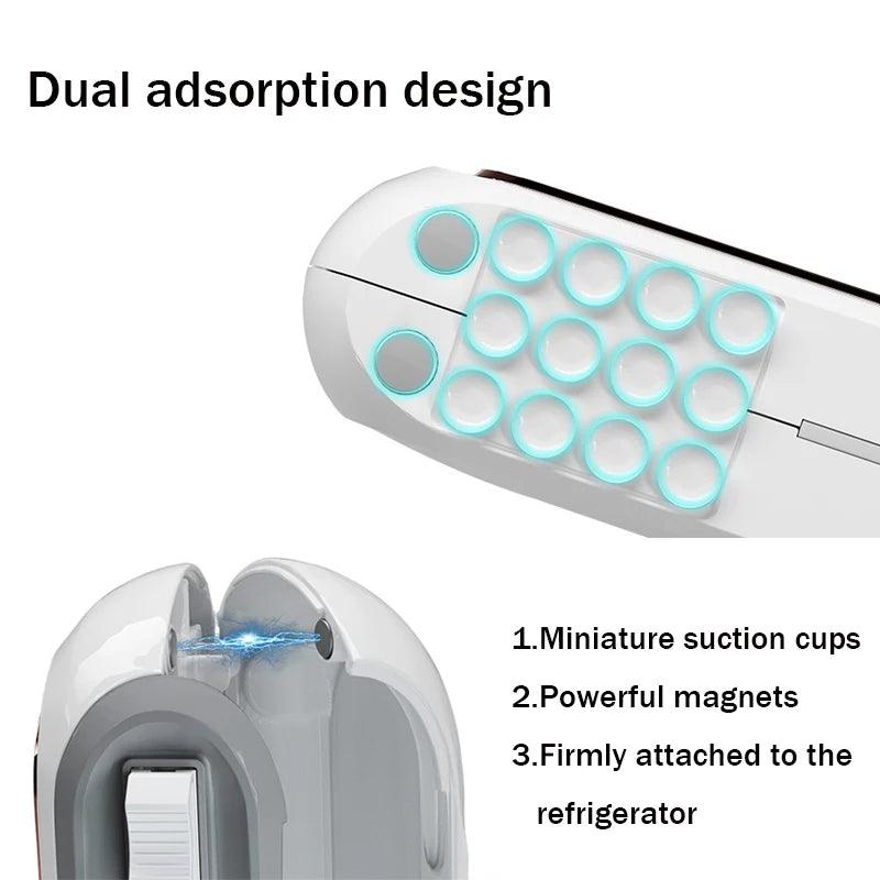 New Magnetic Refillable Plastic Wrap Dispenser with Cutter Tin Aluminum Foil Dispenser Cutter Film Wrap Dispenser Kitchen Tools - Ammpoure Wellbeing